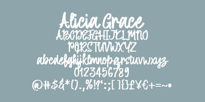 Alicia Grace Font Poster 5