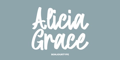 Alicia Grace Font Poster 1