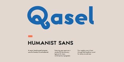 Qasel Sans Font Poster 1