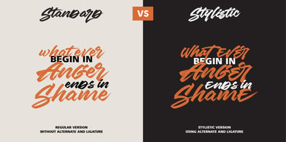 Splurge Carmage Font Poster 4