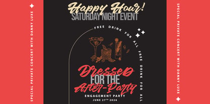 Splurge Carmage Font Poster 9