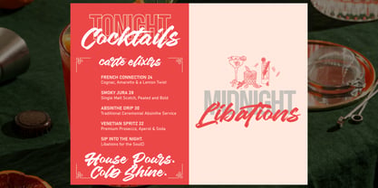 Splurge Carmage Font Poster 3