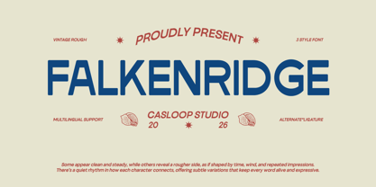 Falkenridge Font Poster 1