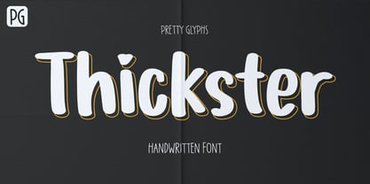 PG Thickster Font Poster 1