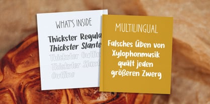 PG Thickster Font Poster 3