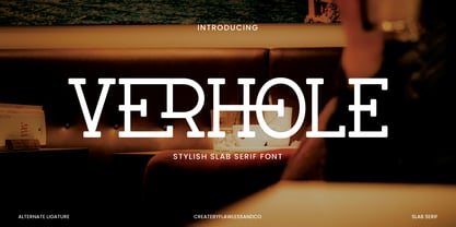 Verhole Font Poster 1