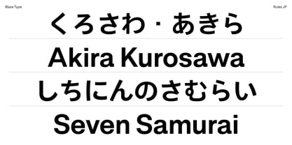 Rules JP Font Poster 11