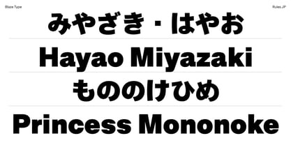 Rules JP Font Poster 14