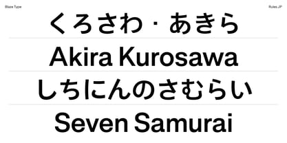 Rules JP Font Poster 8