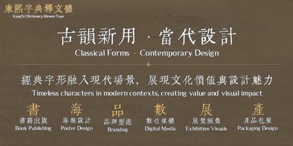 KangXi Dictionary Shiwen Font Poster 5