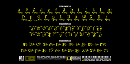Black Morgana Font Poster 10