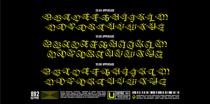 Black Morgana Font Poster 9