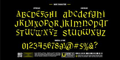 Black Morgana Font Poster 3