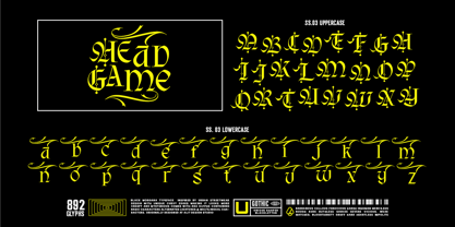 Black Morgana Font Poster 8