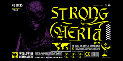 Black Morgana Font Poster 4