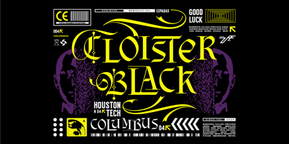 Black Morgana Font Poster 12
