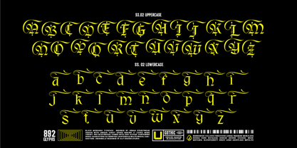 Black Morgana Font Poster 7