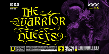 Black Morgana Font Poster 2