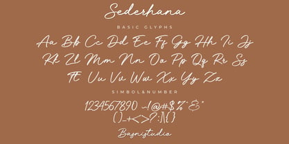 Sederhana Font Poster 8