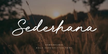 Sederhana Font Poster 1