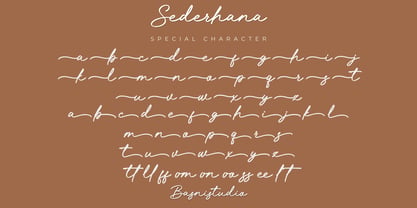 Sederhana Font Poster 9