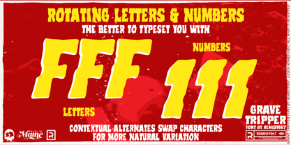 Grave Tripper 667 Font Poster 4