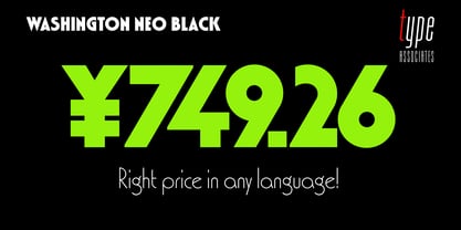 Washington Neo Font Poster 4