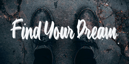 Simple Brushted Font Poster 5