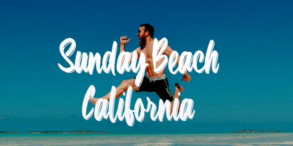 Simple Brushted Font Poster 6