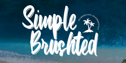 Simple Brushted Font Poster 1