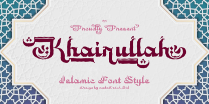 Khairullah Font Poster 1