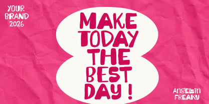 Angellin Freaky Font Poster 6