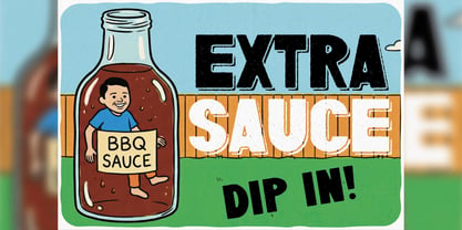Grill Time Font Poster 4