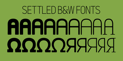Settled Font Poster 5