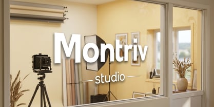 Montriv Font Poster 4