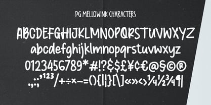PG Mellowink Font Poster 4