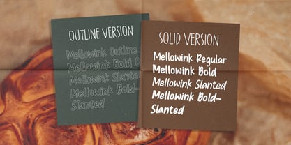PG Mellowink Font Poster 5