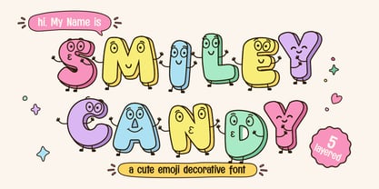 Smiley Candy Font Poster 1