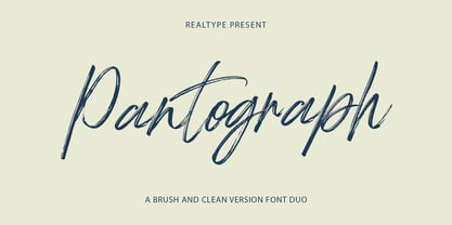 Pantograph Font Poster 1