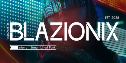 Blazionix Font Poster 1