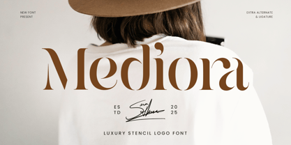 Mediora Font Poster 1