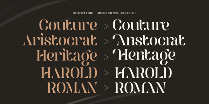Mediora Font Poster 10