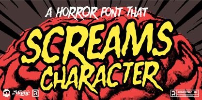 Brains for Breakfast Font Poster 11