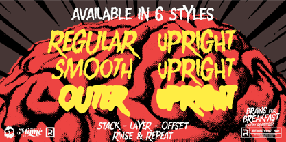 Brains for Breakfast Font Poster 4