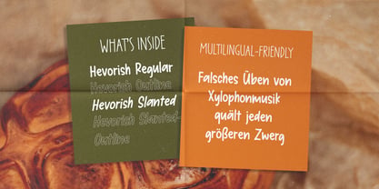 PG Hevorish Font Poster 2