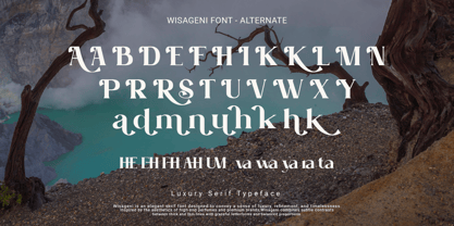 Wisageni Font Poster 4