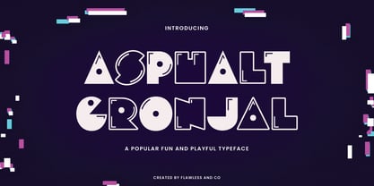 Asphalt Gronjal Font Poster 1