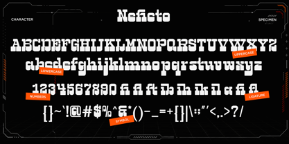 Neficto Font Poster 9