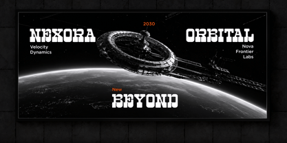 Neficto Font Poster 6