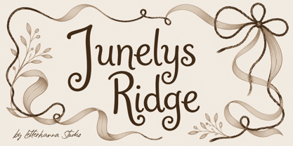 Junelys Ridge Font Poster 1